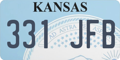 KS license plate 331JFB