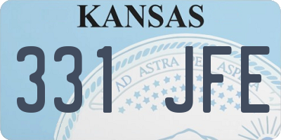 KS license plate 331JFE