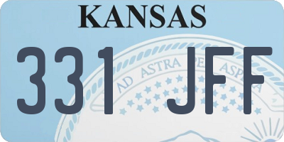 KS license plate 331JFF