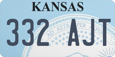 KS license plate 332AJT