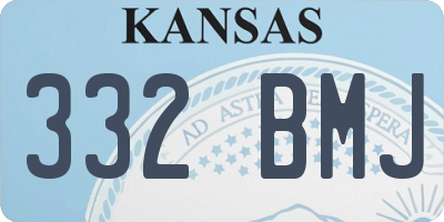 KS license plate 332BMJ