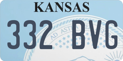 KS license plate 332BVG