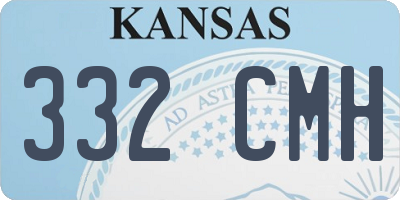 KS license plate 332CMH