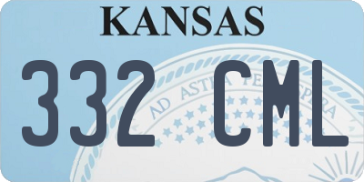 KS license plate 332CML