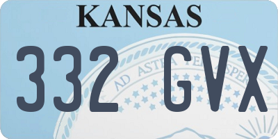 KS license plate 332GVX