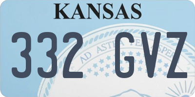 KS license plate 332GVZ