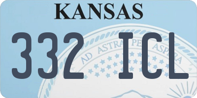 KS license plate 332ICL