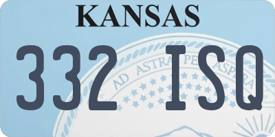 KS license plate 332ISQ