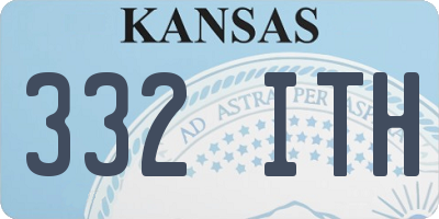 KS license plate 332ITH