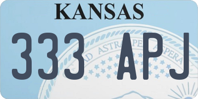 KS license plate 333APJ