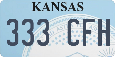KS license plate 333CFH