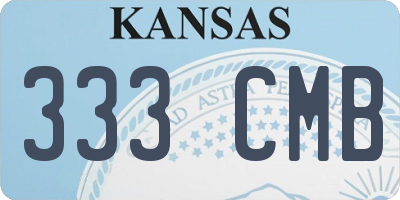 KS license plate 333CMB