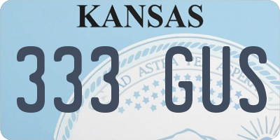 KS license plate 333GUS