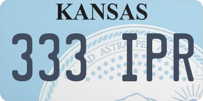 KS license plate 333IPR