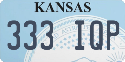 KS license plate 333IQP