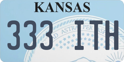 KS license plate 333ITH