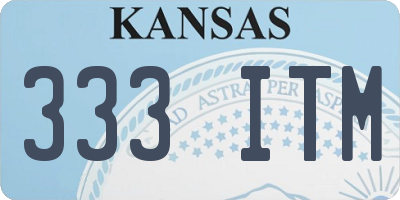 KS license plate 333ITM