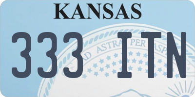 KS license plate 333ITN