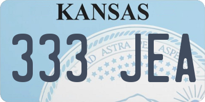 KS license plate 333JEA