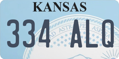KS license plate 334ALQ