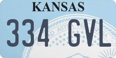 KS license plate 334GVL