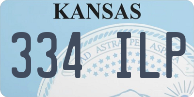 KS license plate 334ILP