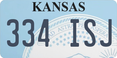 KS license plate 334ISJ