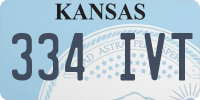 KS license plate 334IVT