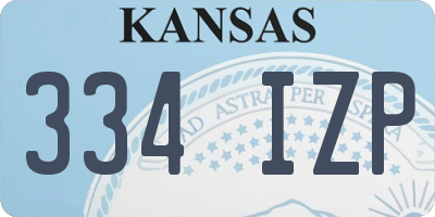KS license plate 334IZP