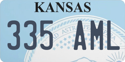 KS license plate 335AML