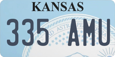 KS license plate 335AMU