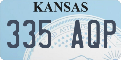 KS license plate 335AQP