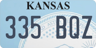 KS license plate 335BQZ