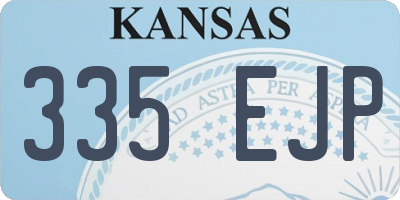 KS license plate 335EJP