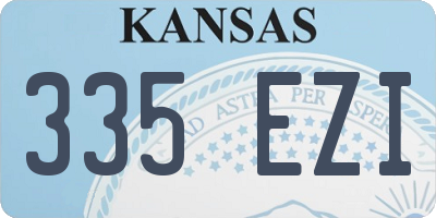 KS license plate 335EZI