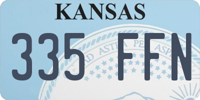 KS license plate 335FFN