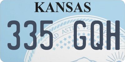 KS license plate 335GQH