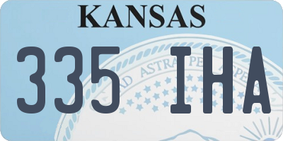 KS license plate 335IHA