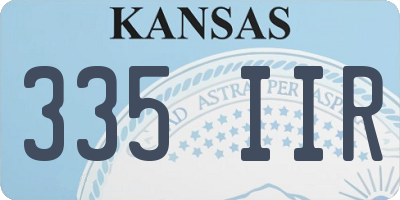 KS license plate 335IIR