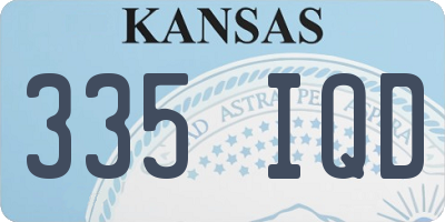 KS license plate 335IQD
