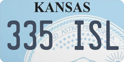 KS license plate 335ISL