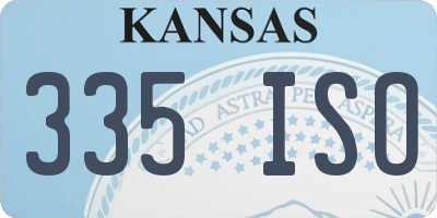 KS license plate 335ISO