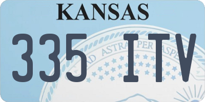 KS license plate 335ITV