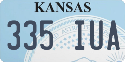 KS license plate 335IUA