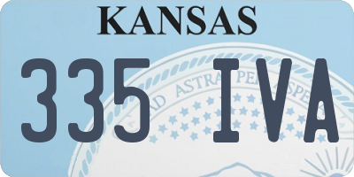 KS license plate 335IVA