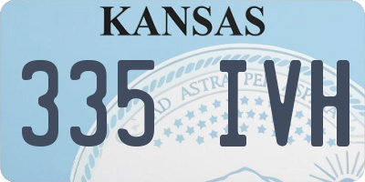 KS license plate 335IVH