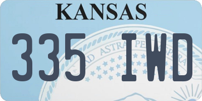 KS license plate 335IWD