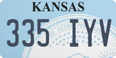 KS license plate 335IYV