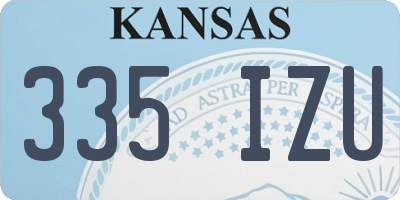 KS license plate 335IZU