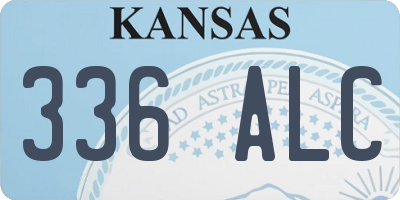 KS license plate 336ALC